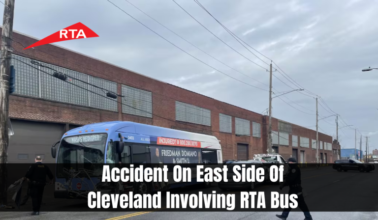 Accident On East Side Of Cleveland Involving RTA Bus