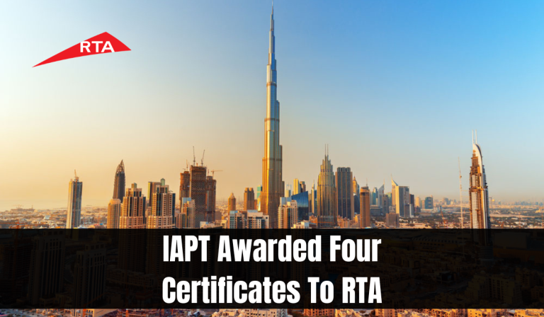 IAPT Awarded Four Certificates To RTA