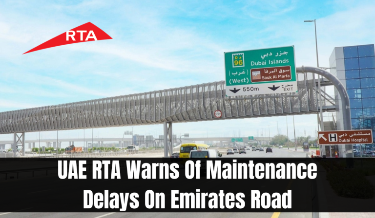 UAE RTA Warns Of Maintenance Delays On Emirates Road