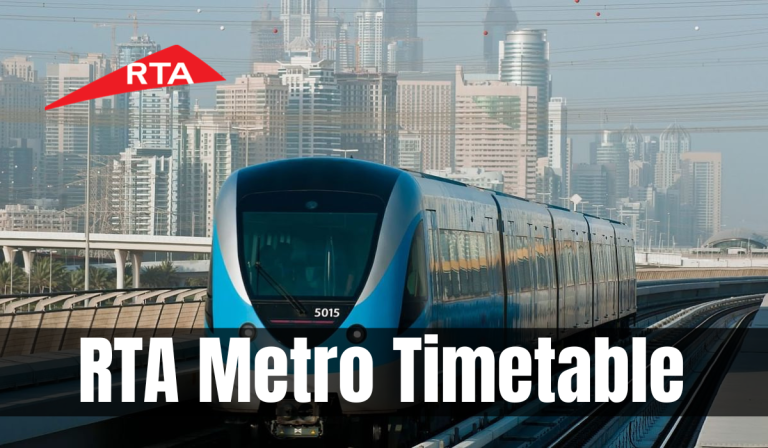 RTA Metro Timetable