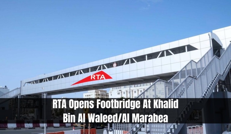 RTA Opens Footbridge At Khalid Bin Al Waleed/Al Marabea