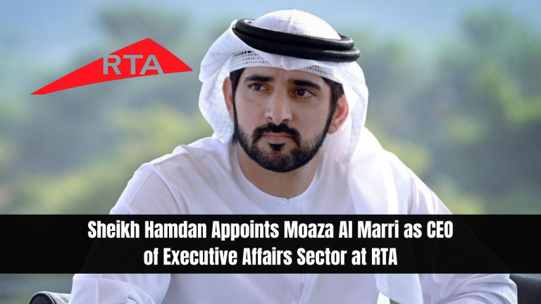 Sheikh Hamdan Appoints Moaza Al Marri as CEO of Executive Affairs Sector at RTA