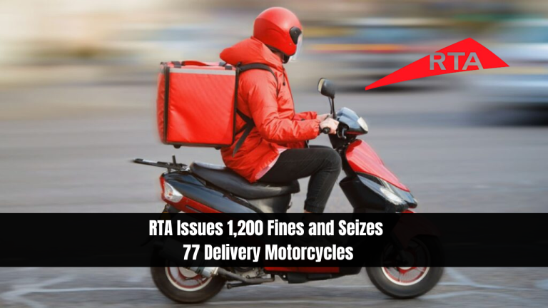 RTA Issues 1,200 Fines and Seizes 77 Delivery Motorcycles
